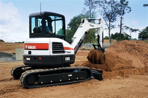 bobcat e45 compact excavator|e45 excavator specs.